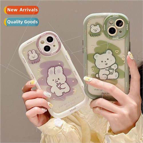 Dull cartoon rabbit bear IPhone13/14ProMax Puff Apple 14 cou