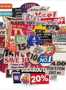 50 pcs of pop  stickers personalized decorative luggage note