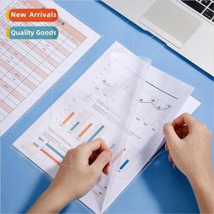 transparent report two folder office page sleeve file