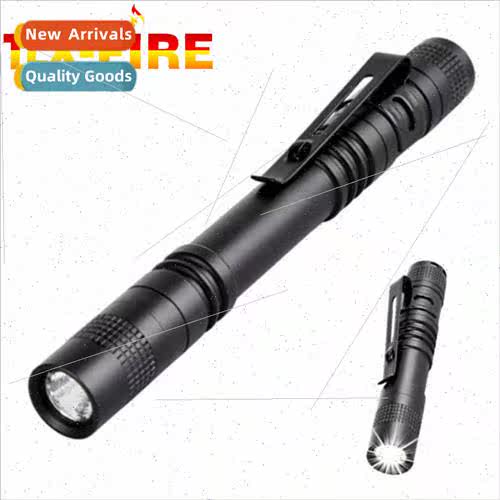 Mini flashlight aluminum alloy pen-shaped household flashlig