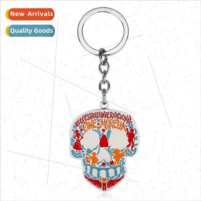 New movie coco dreamcatcher around the keychain skull key ri