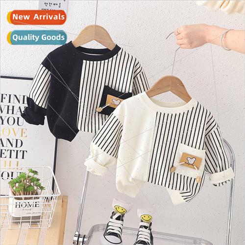 2023 Spring and Autumn new childrens suit color blocking ver