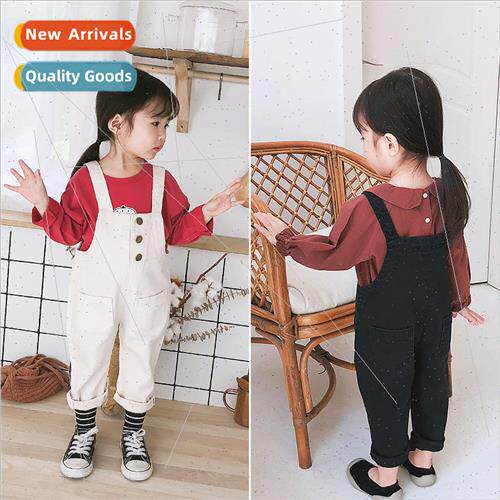 Korean autumn girls pants solid color baby back pants baby c