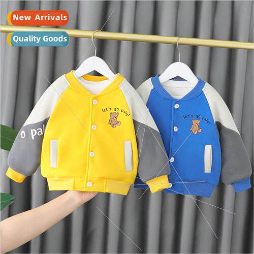 Boys padded jacket new 2021 winter small children baby color