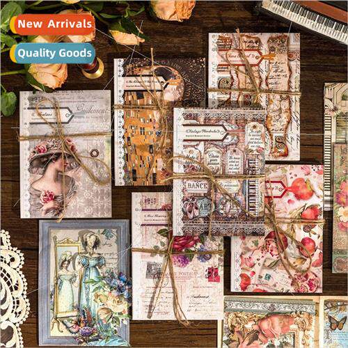 Vegetable paper book reproduction memoir series retro floral