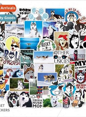50 new cute animal cute pet husky dog laptop luggage waterpr