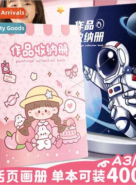 a3 drawing book organizer book children 4K8K open drawing fo