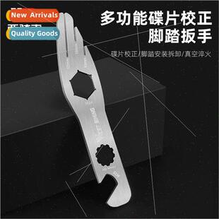 Bicycle Multifunction Disc Alignment ToolFoot WrenchBrake Pa