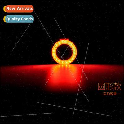 Bicycle tail light usb charging mountain bike light night ri