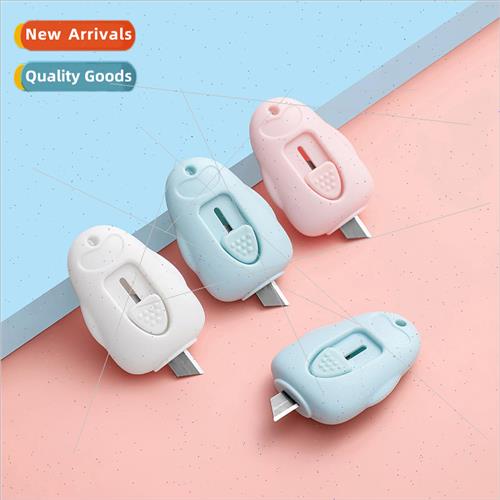 Cartoon portable small art knife courier parcel carton pengu