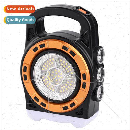 Solar portable light USB rechargeable multifunctional flashl