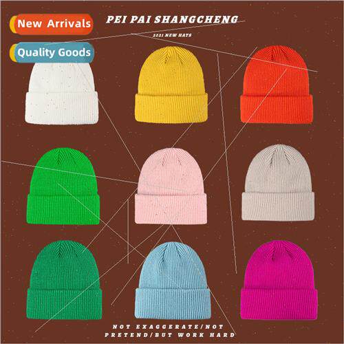 Hat female winter Korea warm knitted cap student couple simp