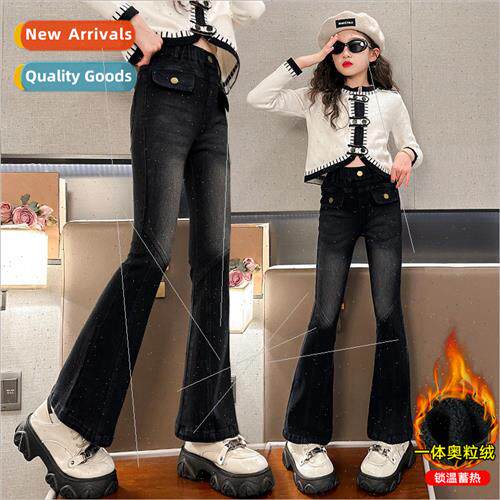 Childrens horseshoe pants fall and winter paragraph padded K
