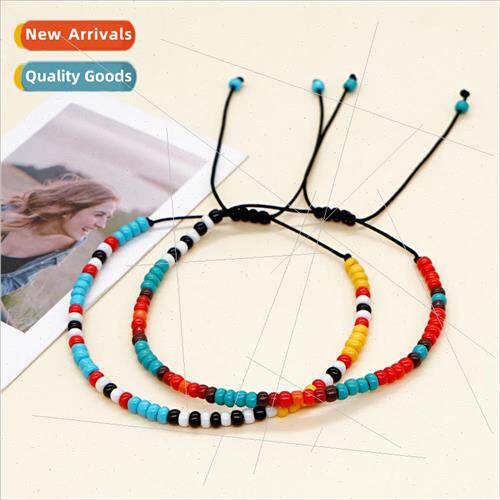 che Design Bohemian Ethnic Gradient Beaded Glass Millet Bead