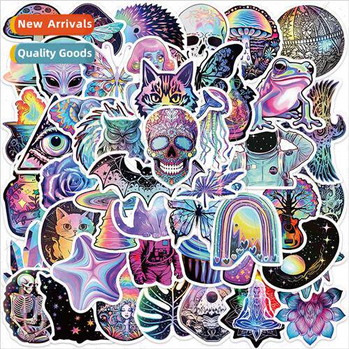 50 cartoon psychedelic mystery graffiti stickers personalize