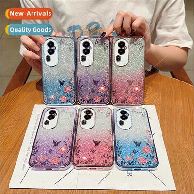 适用 OPPOReno10 international  gradient glitter phone case p