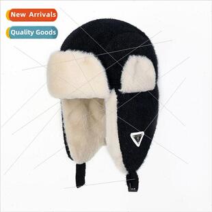 fall and winter Thunderbolt thickened female padded ear hat