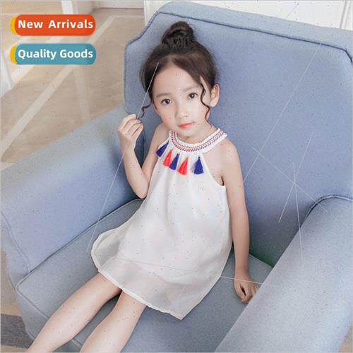 Girls 2023 new Korean  of the chiffon princess dress baby te