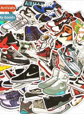 50 pieces of  sports sneakers cartoon graffiti stickers cell