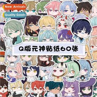 the hand cute painted secondary stickers character