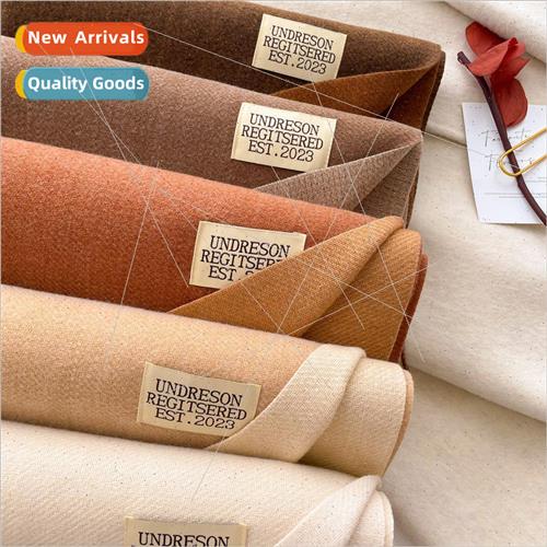 2023 double-sided solid color imitation cashmere scarf femal