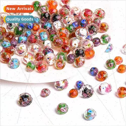 Faceted glaze wheel beads handmade diy homemade bracelet bea