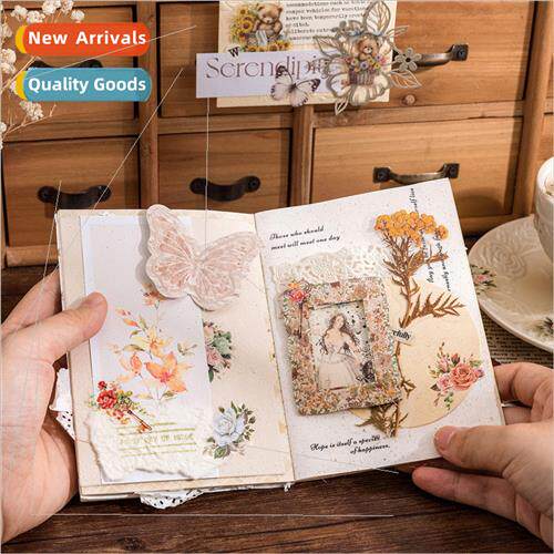 Old dream box in the flower series PET sticker pack retro wa