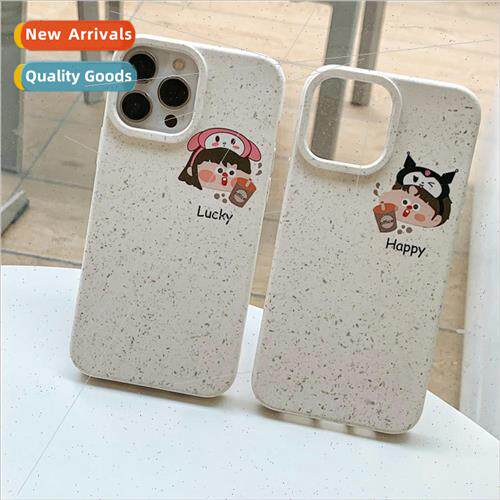 Simple splash ink cartoon couple 适用 Apple 13ProMax phone c