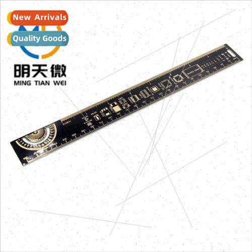 Multifunctional Engineering Ruler 25CM Sunken Gold PCB Desig