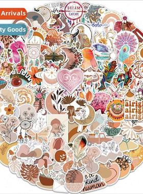 100 Bohemian Style Graffiti Stickers Decorative ggage Notebo
