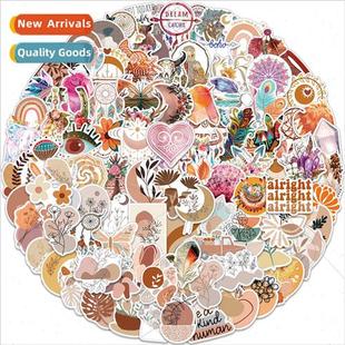 100 Bohemian Style Graffiti Stickers Decorative ggage Notebo
