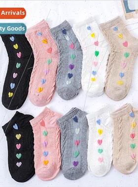 Fashion colorful love socks female cute Japanese mid-calf so