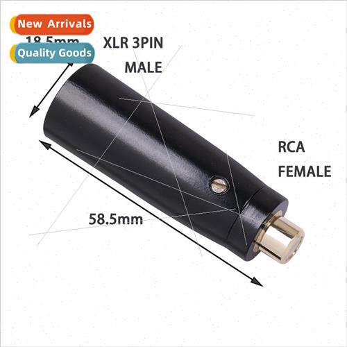 New Products Zinc alloy RCA female to ca male adapter mixer