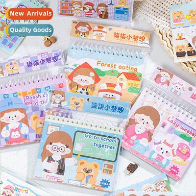 Scenic sticker book Seven little dream series cartoon girl h