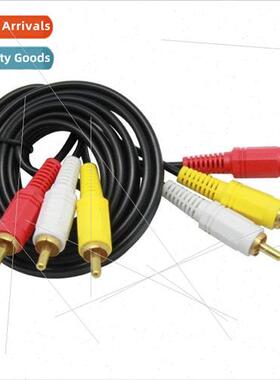 1.5 Meter 3 to 3 Lotus Cable 6 Head DVD Audio Cable 3 to 3 V