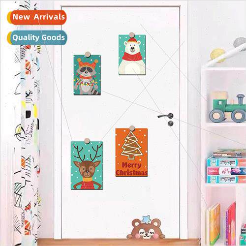 Cartoon holiday 10 happy festive decorative cards wall postc