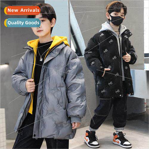 Boys winter thickened cotton jacket middle and large childre