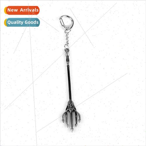 Aquaman Sea King Arms Trident Keychain Pendant