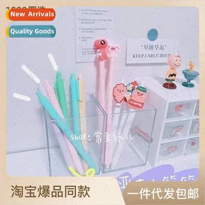 Transparent acrylic pen holder fashion creative desktop orga
