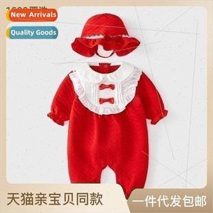 and Korean newborn cotton fall spring the onesie Baby