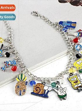 Cartoon cute characters SpongeBob SquarePants Patrick octopu