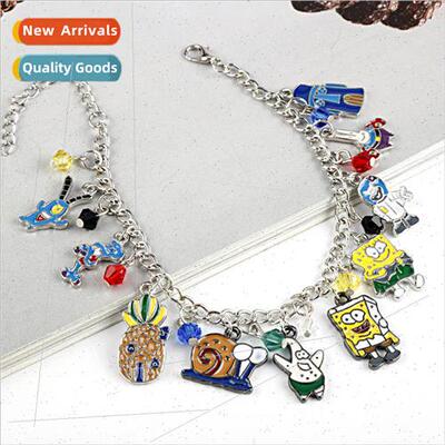 Cartoon cute characters SpongeBob SquarePants Patrick octopu