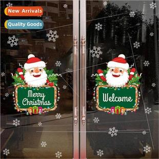 snowflakes Claus floating XH7245 window Santa