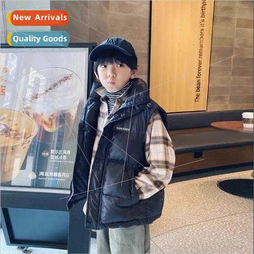 2023 winter childrens thickened down cotton vest stand-up co