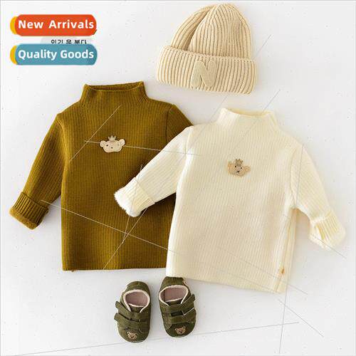 Baby sweater Autumn/Winter half turtleneck baby top Children