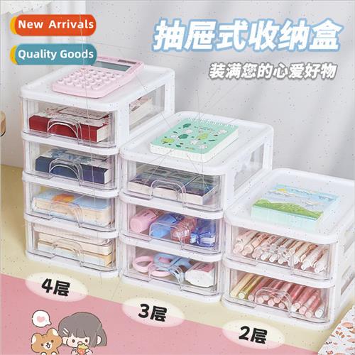 Students desktop stationery organizer transparent large capa