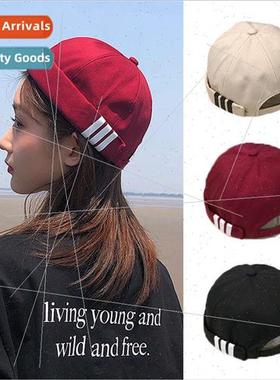 Brimless melon skin cap ladies hipster  Japanese hip-hop yup