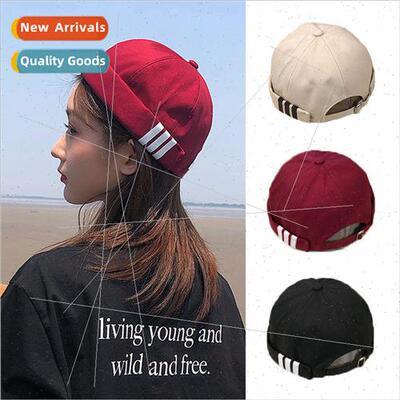 Brimless melon skin cap ladies hipster  Japanese hip-hop yup
