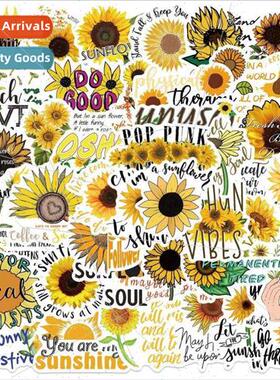 50 inspirational sunflower sunflower graffiti stickers lapto