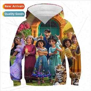 3D cartoon animation magic full house Encanto new hooded men